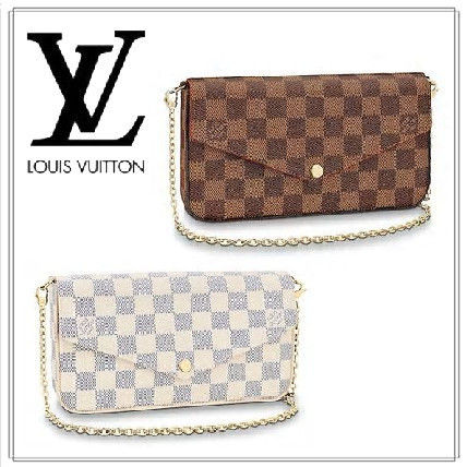 Louis Vuitton DAMIER Felicie Pochette N63106  N63032 