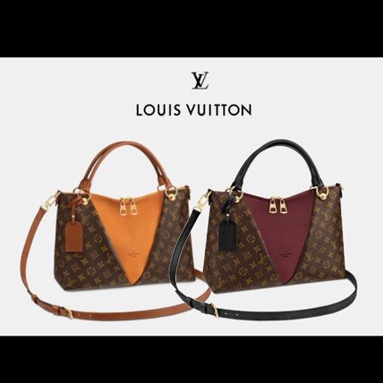Louis Vuitton V 2018 SS Monogram Casual Style Canvas 2WAY Office Style Elegant Style 