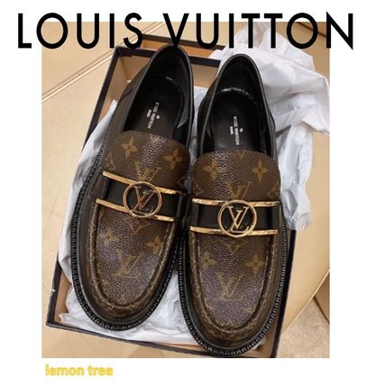 Louis Vuitton 2020 SS Monogram Leather Loafer  Moccasin Shoes 1A7TXQ 