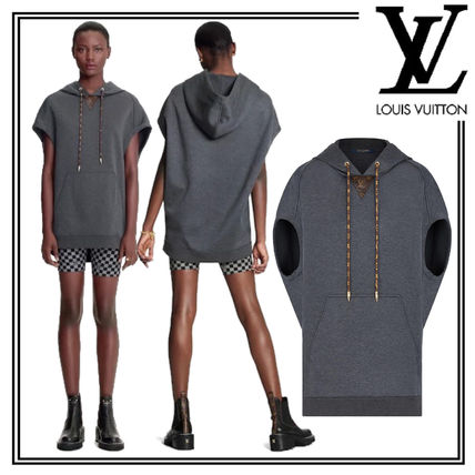 Louis Vuitton MONOGRAM 2020 21AW Monogram Unisex Street Style Plain Cotton Long Short Sleeves 1A83NM 