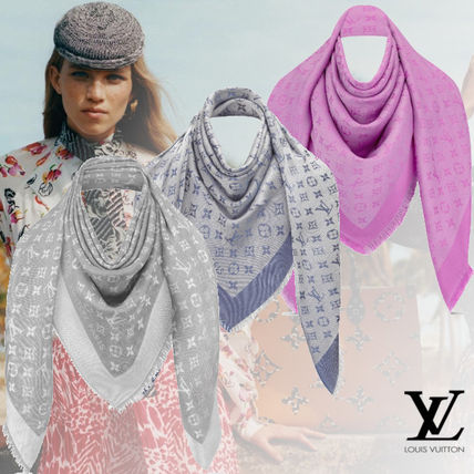 Louis Vuitton MONOGRAM Denim Monogram Shawl M70804 M71382 M73666 