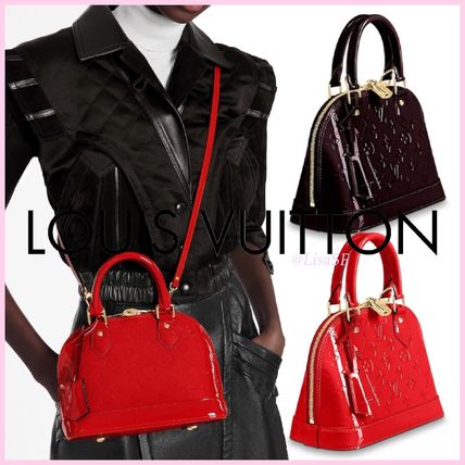 Louis Vuitton ALMA 2020 SS Monogram Blended Fabrics 3WAY Bi color Leather Elegant Style M90174  M91678 