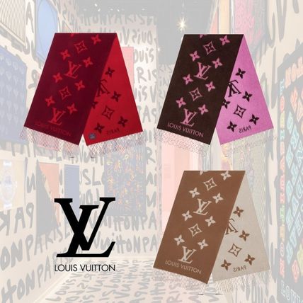 Louis Vuitton 2020 21AW Knit  Fur Scarves M76067 M73665 M75505 