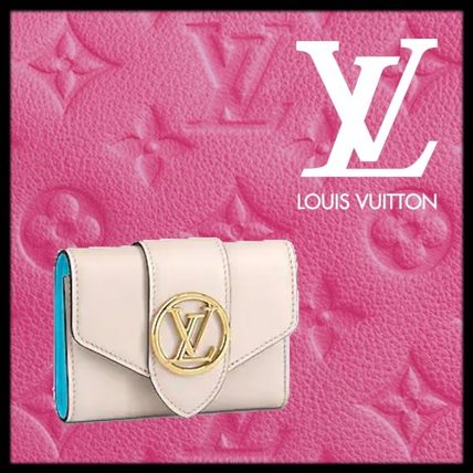 Louis Vuitton 2020 SS Calfskin Folding Wallet Small Wallet Logo Folding Wallets M69176 