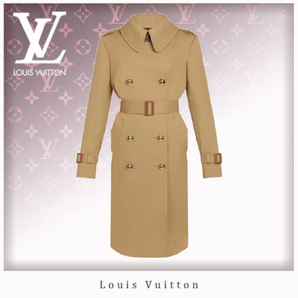 Louis Vuitton 2020 SS Casual Style Wool Nylon Blended Fabrics Plain Leather