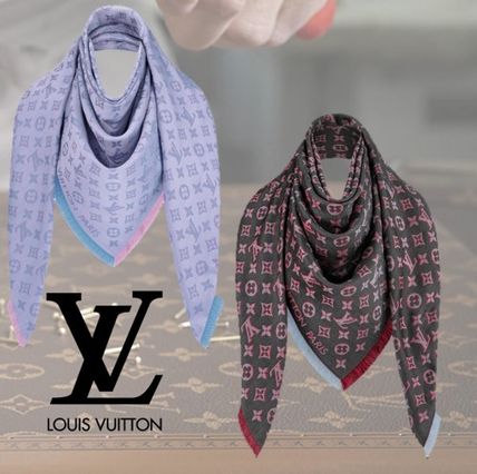 Louis Vuitton MONOGRAM 2020 SS 3D Monogram Shawl M76077 M76078 