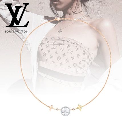 Louis Vuitton 2020 SS Casual Style Flower Chain Party Style 18K Gold Elegant Style Q93541 