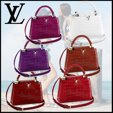 Louis Vuitton CAPUCINES Crocodile 2WAY Leather Party Style Elegant
