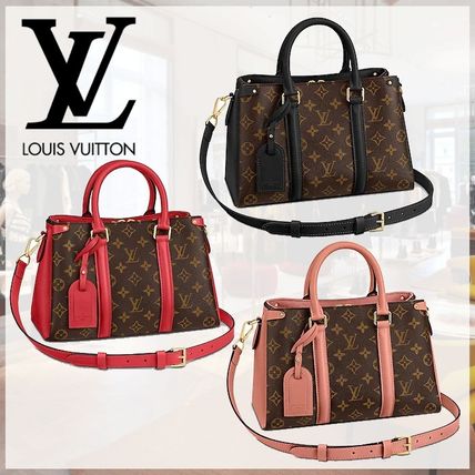 Louis Vuitton Monogram Canvas 2WAY Leather Logo Shoulder Bags 