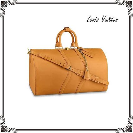 Louis Vuitton 2020 SS Unisex A4 3WAY Chain Plain Leather Crossbody Logo 