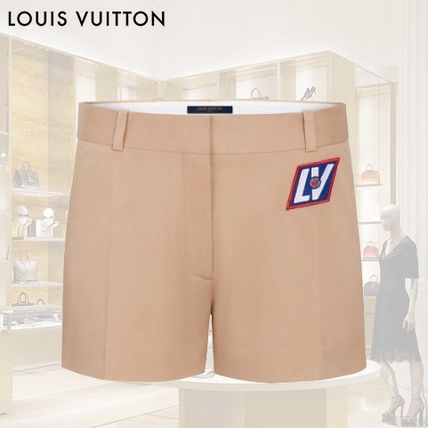 Louis Vuitton Short Casual Style Nylon Street Style Plain Cotton Logo 