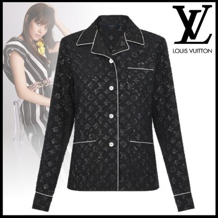 Louis Vuitton MONOGRAM 2020 21AW Monogram Silk Logo Lounge  Sleepwear 1A82JI 