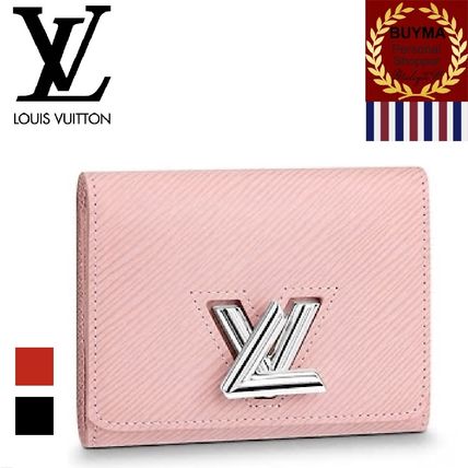 Louis Vuitton EPI 2018 19AW Plain Leather Folding Wallet Logo Folding Wallets 
