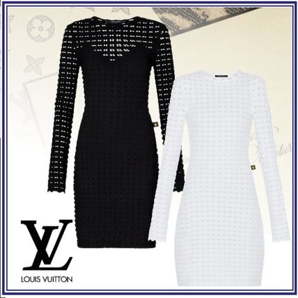 Louis Vuitton 2020 21AW Crew Neck Short Monogram Tight Long Sleeves Plain 