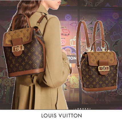 Louis Vuitton MONOGRAM 2020 SS Monogram Calfskin Blended Fabrics 2WAY Elegant Style Logo 