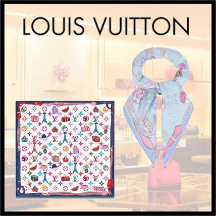 Louis Vuitton 2020 SS Silk Lightweight Scarves  Shawls M76425 M76424 
