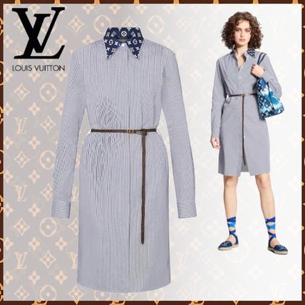 Louis Vuitton 2020 SS Stripes Flower Patterns Monogram Casual Style Street Style 