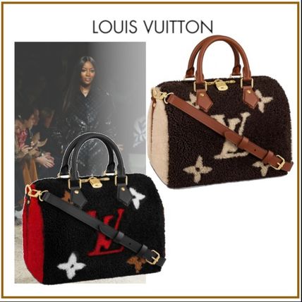 Louis Vuitton SPEEDY 2020 SS Monogram Blended Fabrics 2WAY Bi color Leather Elegant Style 