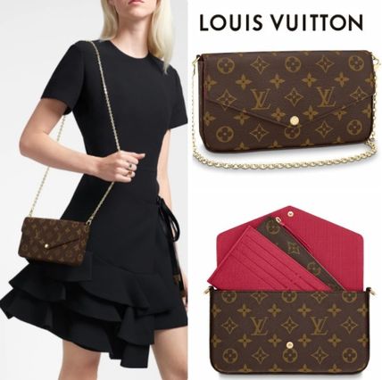 Louis Vuitton MONOGRAM 2020 SS Casual Style 2WAY Plain Leather Party Style Office Style M61276 