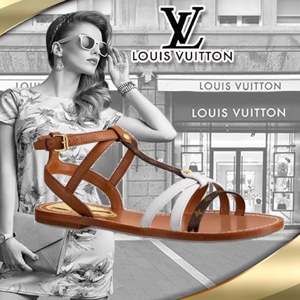 Louis Vuitton MONOGRAM 2020 SS Monogram Platform Casual Style Leather Elegant Style Logo 1A65VU 