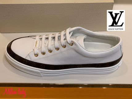 Louis Vuitton Monogram Leather Low Top Sneakers 1A67QA 