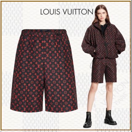 Louis Vuitton MONOGRAM 2020 21AW Printed Pants Short Monogram Casual Style Unisex Nylon 