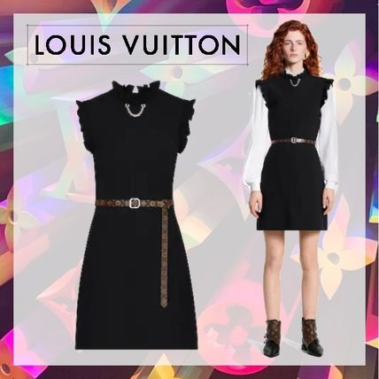Louis Vuitton MONOGRAM 2019 20AW Short Monogram Casual Style Tight Wool Silk Blended Fabrics 1A5JIE 