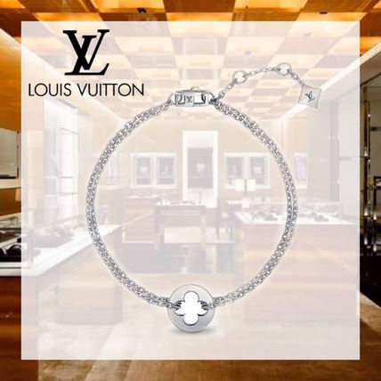 Louis Vuitton 2020 SS Empreinte Chain Bracelet White Gold Q95621 