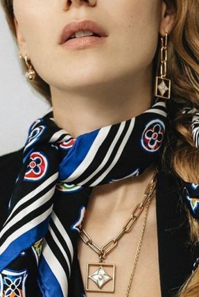 Louis Vuitton 2020 SS Unisex Silk Elegant Style Logo Lightweight Scarves  Shawls 