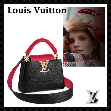 Louis Vuitton CAPUCINES Casual Style 2WAY 3WAY Plain Leather Party Style M56848 