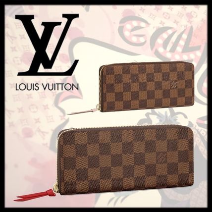 Louis Vuitton CLEMENCE 2020 21AW Leather Long Wallet Logo Long Wallets N60534 N41626 