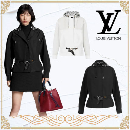 Louis Vuitton MONOGRAM 2020 SS Short Monogram Street Style Long Sleeves Cotton Medium Logo 1A5TTF 1A5TTL 