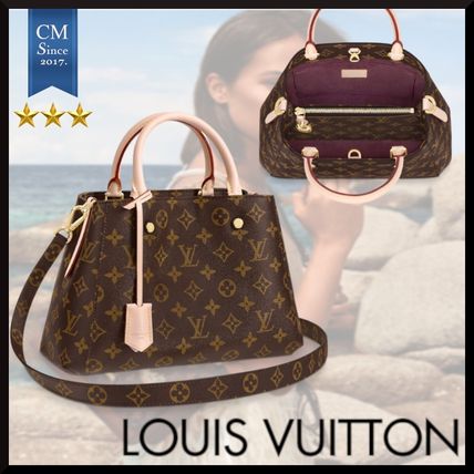 Louis Vuitton MONTAIGNE 2019 SS Monogram 2WAY Elegant Style Crossbody Handbags 