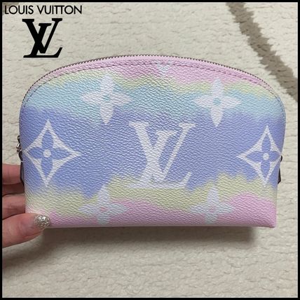 Louis Vuitton 2020 SS Leather Logo Pouches  Cosmetic Bags M69138 M69139M69138 