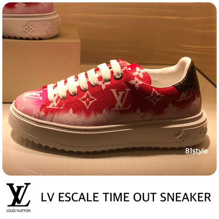 Louis Vuitton Monogram Rubber Sole Casual Style Unisex Street Style 