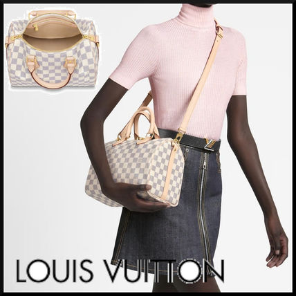 Louis Vuitton SPEEDY 2019 20AW Canvas Blended Fabrics Logo Handbags S191108S1 