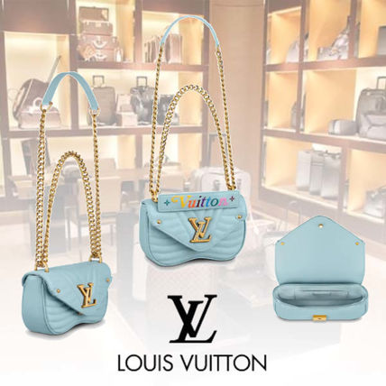 Louis Vuitton Casual Style Calfskin 2WAY Chain Plain Leather Elegant Style M55443 