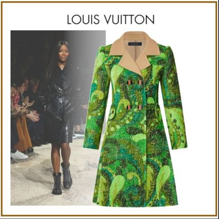 Louis Vuitton 2020 SS Paisley Blended Fabrics Medium Oversized Elegant Style Coats 