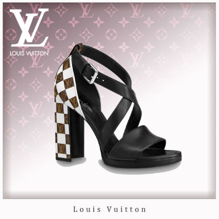 Louis Vuitton 2020 SS Other Plaid Patterns Monogram Open Toe Casual