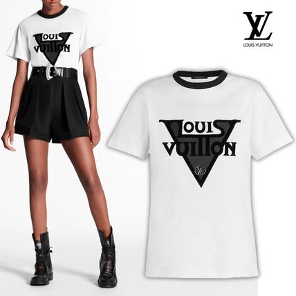 Louis Vuitton 2020 SS Crew Neck Blended Fabrics Cotton Short Sleeves Logo T Shirts 