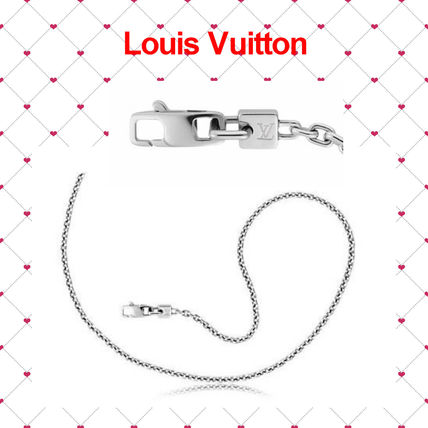 Louis Vuitton 2018 SS Unisex Platinum Elegant Style Necklaces  Pendants 