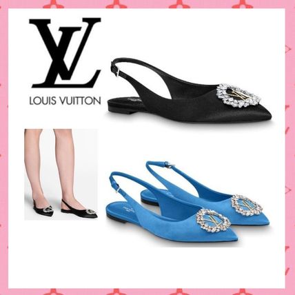 Louis Vuitton Casual Style Plain Leather Party Style Elegant Style Mules 
