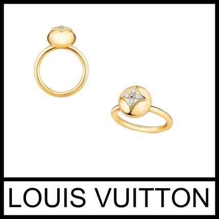 Louis Vuitton Casual Style 18K Gold Elegant Style Rings Q9M01L 