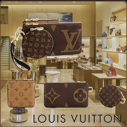 Louis Vuitton 2020 SS Monogram Unisex Leather Logo Pouches  Cosmetic Bags 