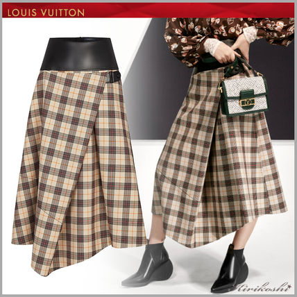 Louis Vuitton 2019 SS Other Plaid Patterns Wool Blended Fabrics Medium 