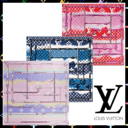 Louis Vuitton Monogram Silk Elegant Style Logo M76132 M76131 M76185 