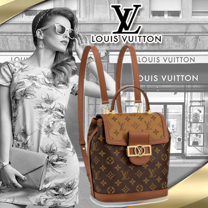 Louis Vuitton MONOGRAM 2020 SS Monogram Leather Backpacks M45142 