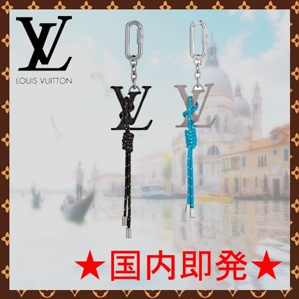 Louis Vuitton 2020 SS Lv Shape Rope Bag Charm  Key Holder MP2618 MP2617 