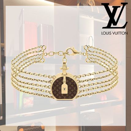 Louis Vuitton MONOGRAM 2019 20AW Blended Fabrics Chain Elegant Style Bracelets M68395 