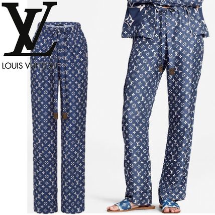 Louis Vuitton 2020 SS Monogram Silk Oversized Lounge  Sleepwear 